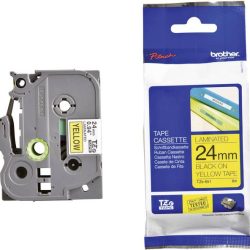 Computer Parts & Accessories Brother PT Label 24mm black on yellow TZe651 shop at Dubai Mega Deals - online shopping deals and discount shop